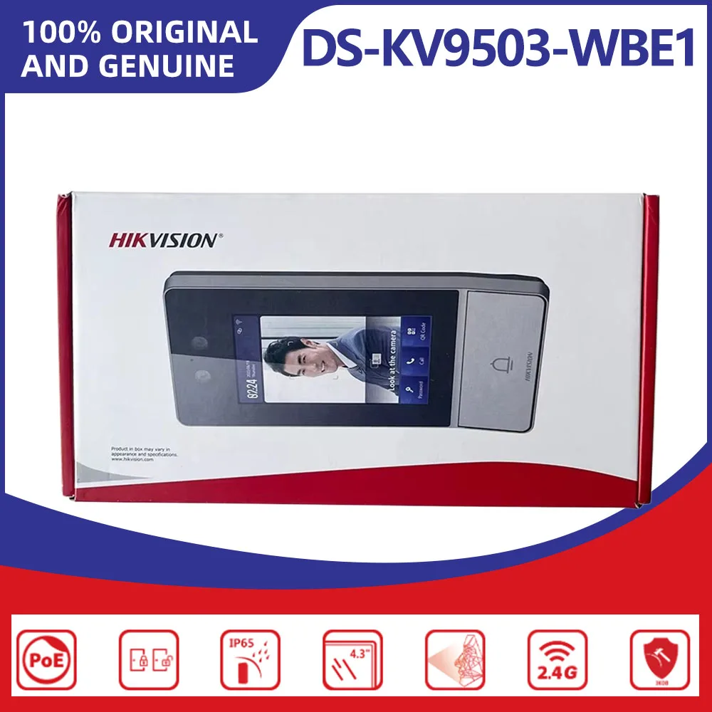 Hikvision DS-KV9503-WBE1 Facial Recognition IP Villa Door Station WiFi PoE IP65 IK08 Bluetooth Door Phone
Hikvision DS-KV9503-WBE1 Facial Recognition IP Villa Door Station WiFi PoE IP65 IK08 Bluetooth Door Phone