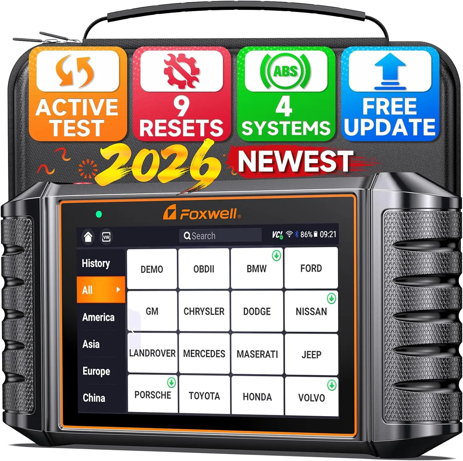 Диагностический сканер OBD2 NT716 2026 года, двунаправленный, для 4 систем (ABS, SRS, трансмиссия, двигатель), 9 функций сброса, AutoVIN
Диагностический сканер OBD2 NT716 2026 года, двунаправленный, для 4 систем (ABS, SRS, трансмиссия, двигатель), 9 функций сброса, AutoVIN