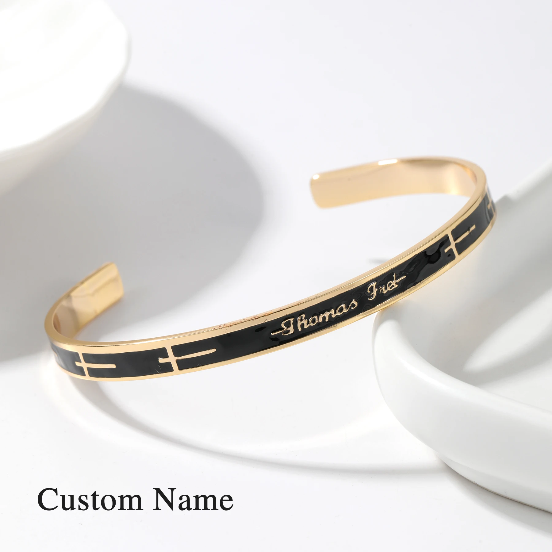 Custom Text Bracelet Stainless Steel Gold Black Color Personalized Engraved Line Pattern Jewelry Christmas Gift For Women Men
Custom Text Bracelet Stainless Steel Gold Black Color Personalized Engraved Line Pattern Jewelry Christmas Gift For Women Men