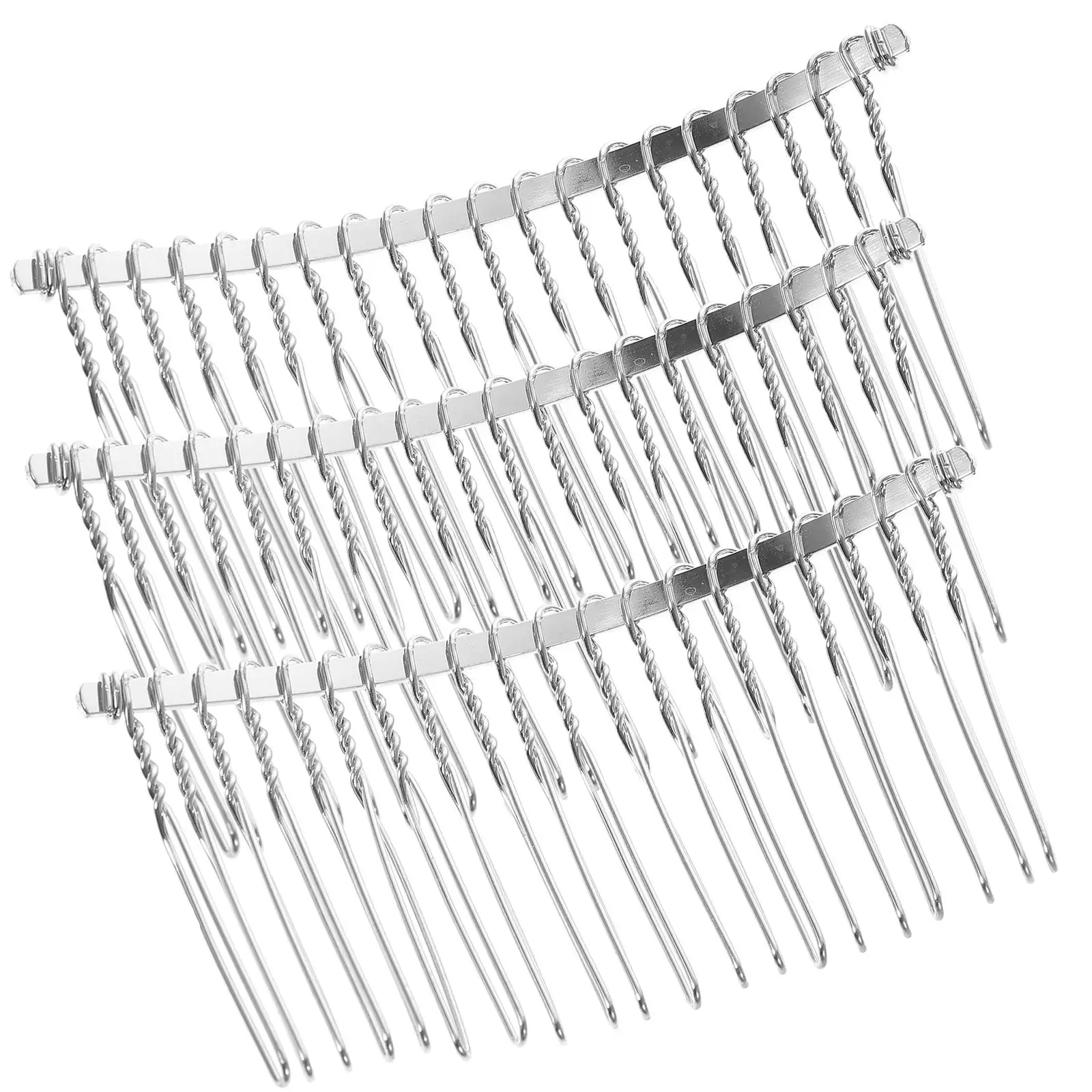 3 Pcs 7.8cm Silver Metal Hair Combs 20 Teeth Design for Bridal Veil Wedding Headdresses Craft Accessories
3 Pcs 7.8cm Silver Metal Hair Combs 20 Teeth Design for Bridal Veil Wedding Headdresses Craft Accessories