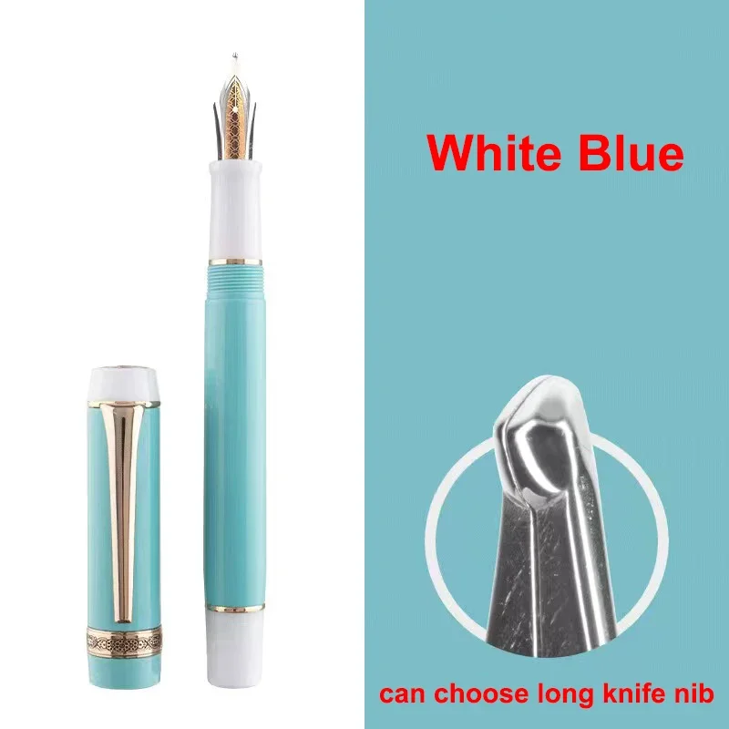 Kaigelu 356 Torpedo Fountain Pen Long Knife Nib Hand Grinding Nib Writing Ink Acrylic Resin Pen For Office Business School Gift
Kaigelu 356 Torpedo Fountain Pen Long Knife Nib Hand Grinding Nib Writing Ink Acrylic Resin Pen For Office Business School Gift