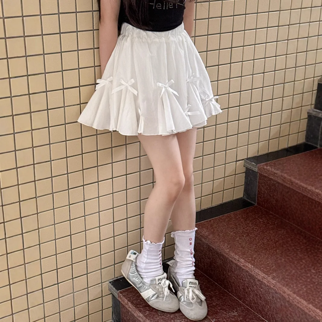 Girls Skirt 2025 Summer New Childrens Clothing Korean Style Girl Baby Bowknot Arc Irregular Folding Half Skirt Casual Simple
Girls Skirt 2025 Summer New Childrens Clothing Korean Style Girl Baby Bowknot Arc Irregular Folding Half Skirt Casual Simple