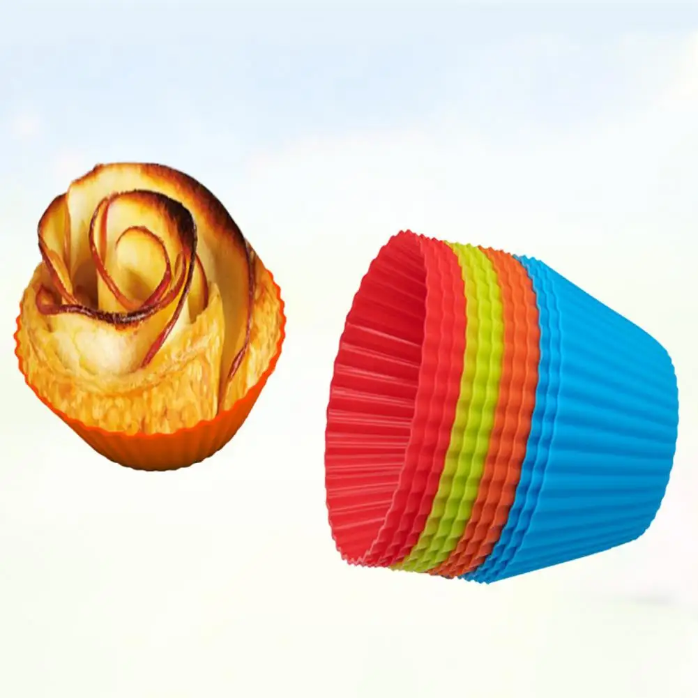 6/12/24 Pcs Muffin Cup High Temperature Resistant Food Grade Silicone Molds Round Shaped Muffin Cake Molds Pastry Kitchen Tools
6/12/24 Pcs Muffin Cup High Temperature Resistant Food Grade Silicone Molds Round Shaped Muffin Cake Molds Pastry Kitchen Tools