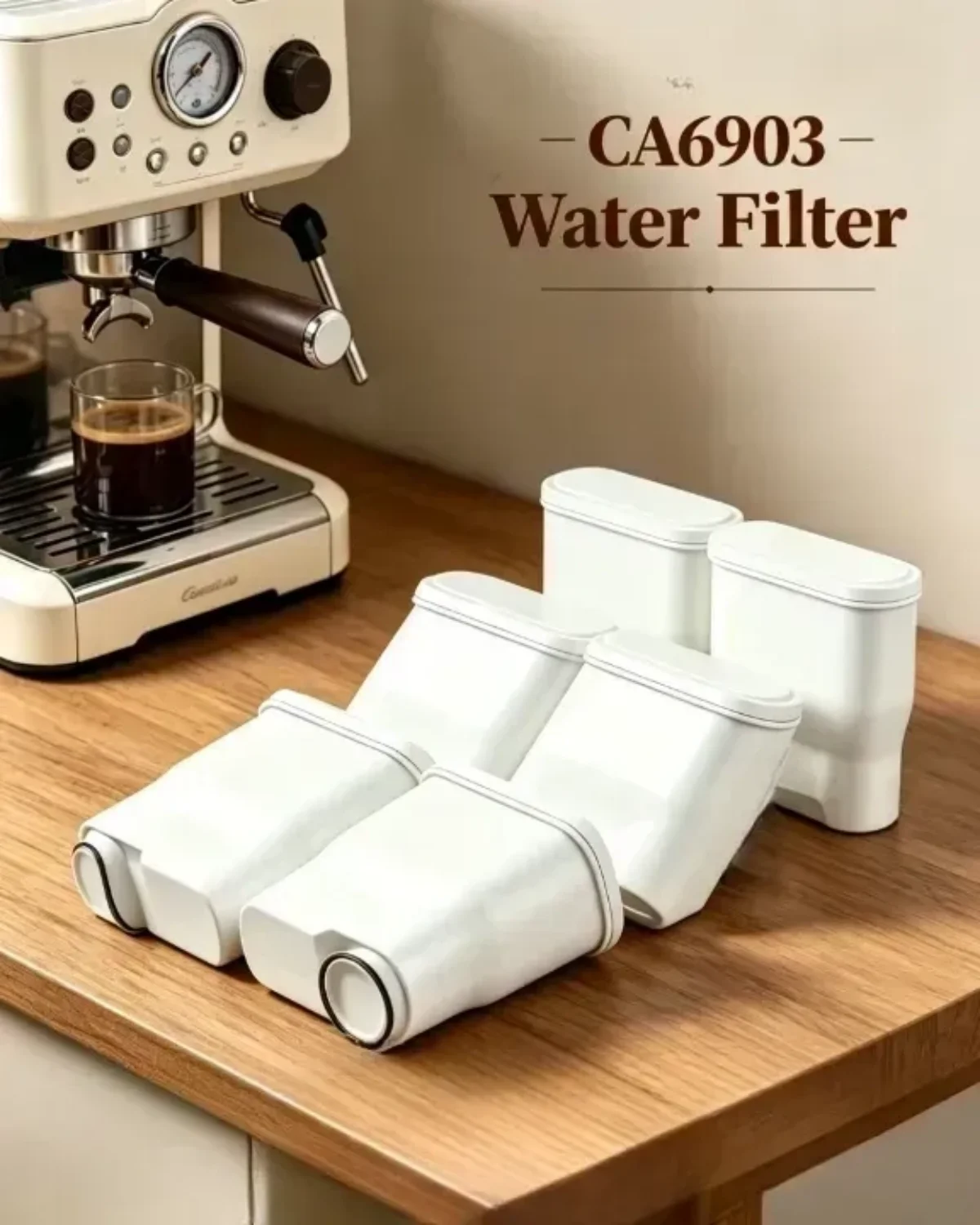 Coffee Water Filter Replacement 4 Pack for CA6903 Water Filter Compatible with CA6903/10/00/01/22/47 CA6707/00/10 CMF009
Coffee Water Filter Replacement 4 Pack for CA6903 Water Filter Compatible with CA6903/10/00/01/22/47 CA6707/00/10 CMF009