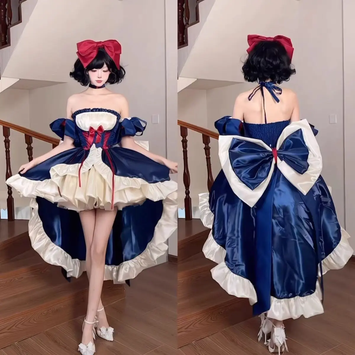 Japan Princess Dress White Blue Red Color Matching Princess Dress Cute Lolita 2026 New
Japan Princess Dress White Blue Red Color Matching Princess Dress Cute Lolita 2026 New