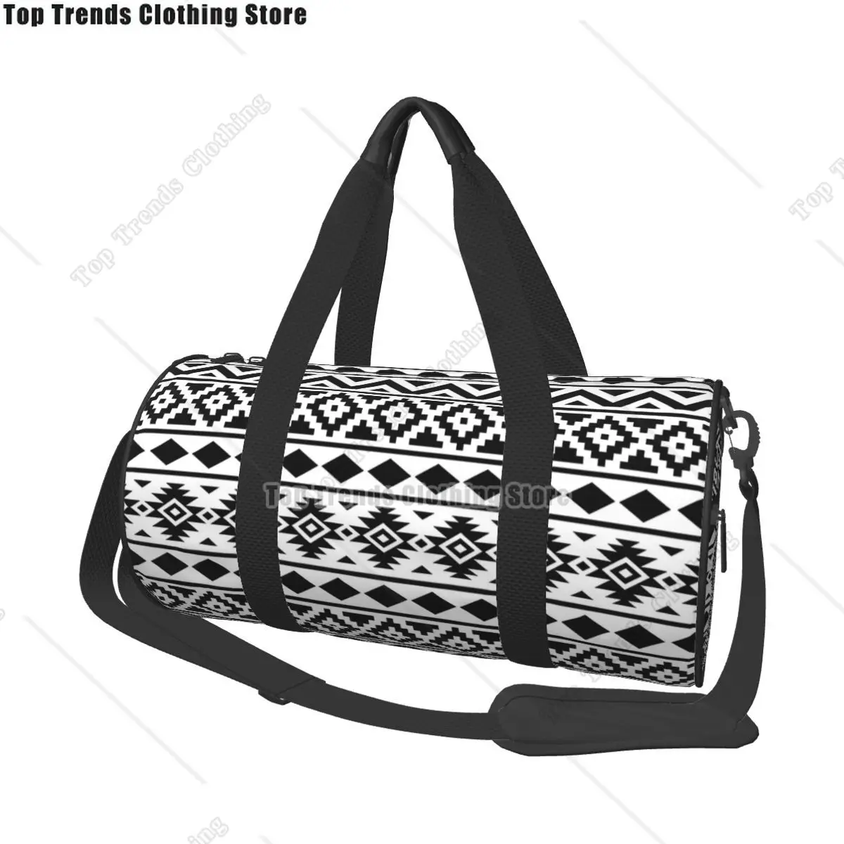 Aztec Essence Ptn III Black On White Travel Bags Men Fitness Handbag Cylinder Shoulder Bag Women Large Travel Tote Luggage Bag
Aztec Essence Ptn III Black On White Travel Bags Men Fitness Handbag Cylinder Shoulder Bag Women Large Travel Tote Luggage Bag