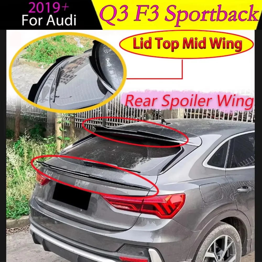Para Audi Q3 F3 Sportback 2019 2020 2021 2022 2023 2024, alerón trasero para maletero, tapa de labio, Kit de carrocería de ala m
Para Audi Q3 F3 Sportback 2019 2020 2021 2022 2023 2024, alerón trasero para maletero, tapa de labio, Kit de carrocería de ala m