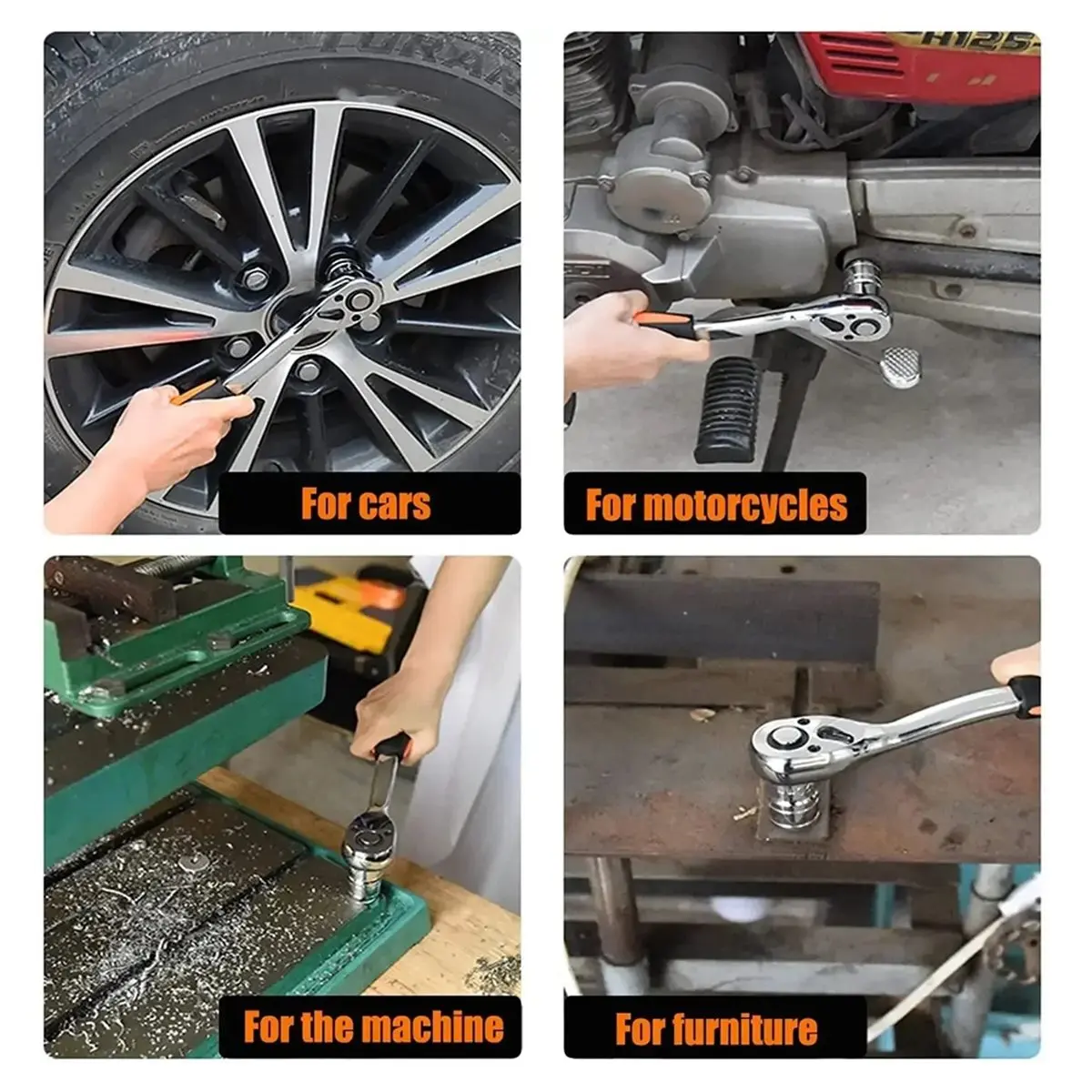 НОВИНКА 2026: Трещоточный ключ 1/2 дюйма с 24 зубьями для ремонта велосипедов, мотоциклов и автомобилей
НОВИНКА 2026: Трещоточный ключ 1/2 дюйма с 24 зубьями для ремонта велосипедов, мотоциклов и автомобилей