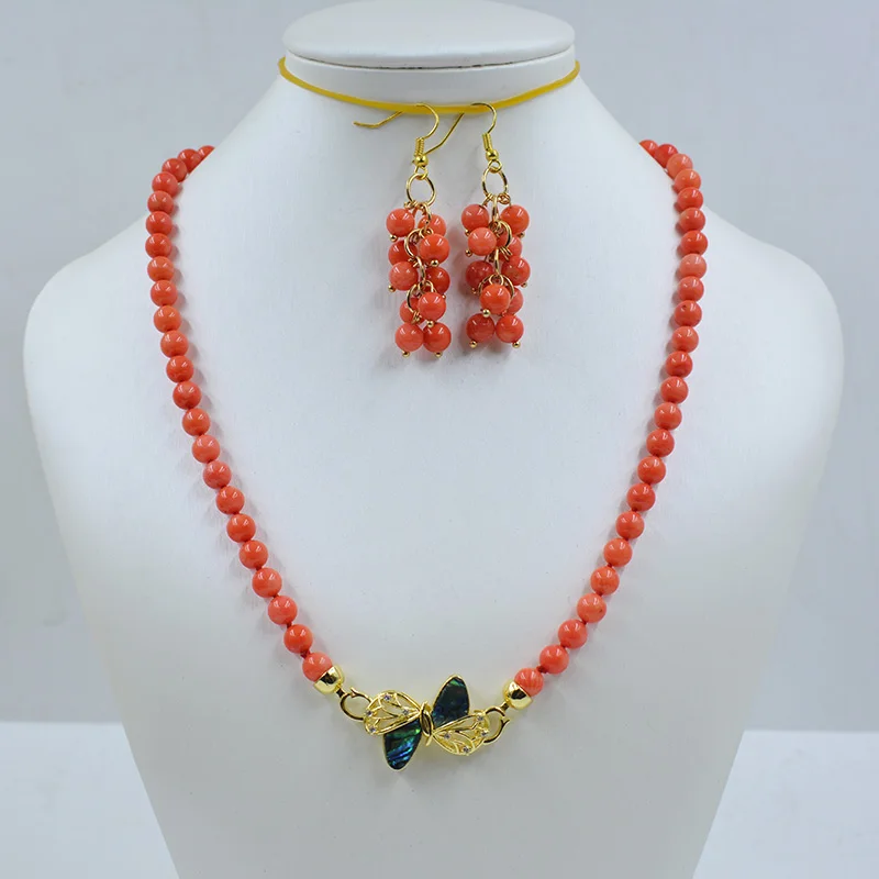 The most classic 6MM natural coral necklace earring set. The most beautiful gift for a girlfriend 18”
The most classic 6MM natural coral necklace earring set. The most beautiful gift for a girlfriend 18”