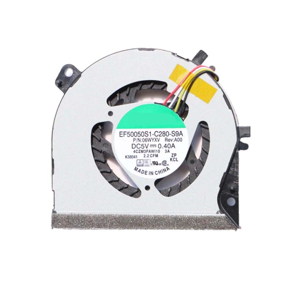 Вентилятор процессора ноутбука для DELL Inspiron 11 3135 3137 06WYXV 6WYXV EF50050S1-C280-S9A DFS400705PU0T FFQM 4CZM3FAWI10 DC5V 0,5A
Вентилятор процессора ноутбука для DELL Inspiron 11 3135 3137 06WYXV 6WYXV EF50050S1-C280-S9A DFS400705PU0T FFQM 4CZM3FAWI10 DC5V 0,5A