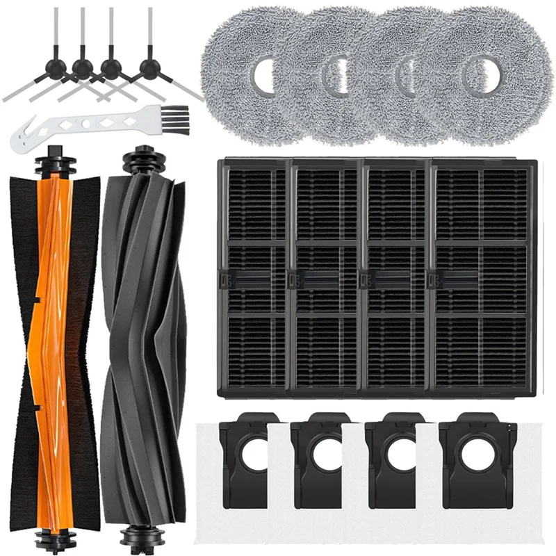 A96K-Accessories Kit For Dreame X30 Ultra Robot Main Brush Side Brush Mop Pad Hepa Filters Dust Bags Cleaning Tool Accessories
A96K-Accessories Kit For Dreame X30 Ultra Robot Main Brush Side Brush Mop Pad Hepa Filters Dust Bags Cleaning Tool Accessories