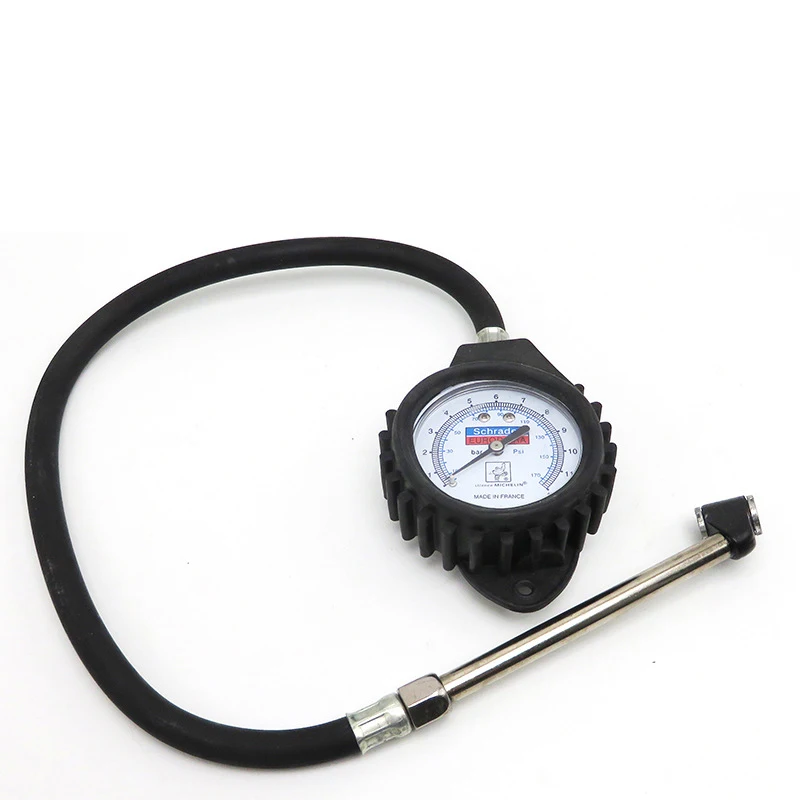 Car Pointer Tire Pressure Gauge For Car Tires With Copper Nozzle And Rubber Cover Accessories Extended Rubber Hose
Car Pointer Tire Pressure Gauge For Car Tires With Copper Nozzle And Rubber Cover Accessories Extended Rubber Hose