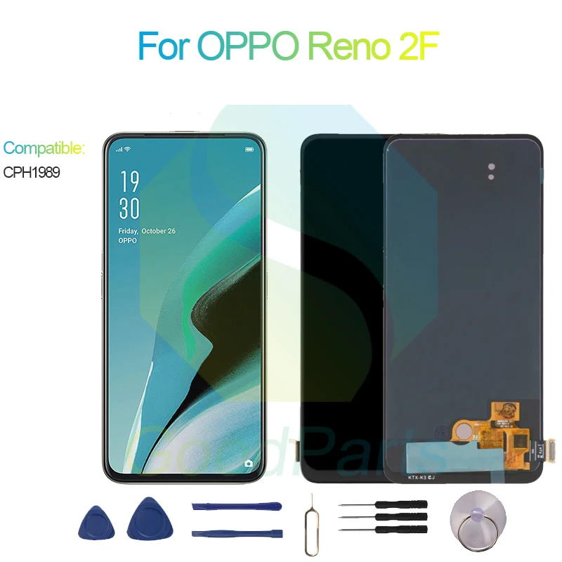 ЖК-дисплей для OPPO Reno 2F, экран 6,5 дюйма CPH1989 Reno 2F, сенсорный дигитайзер в сборе, замена
ЖК-дисплей для OPPO Reno 2F, экран 6,5 дюйма CPH1989 Reno 2F, сенсорный дигитайзер в сборе, замена