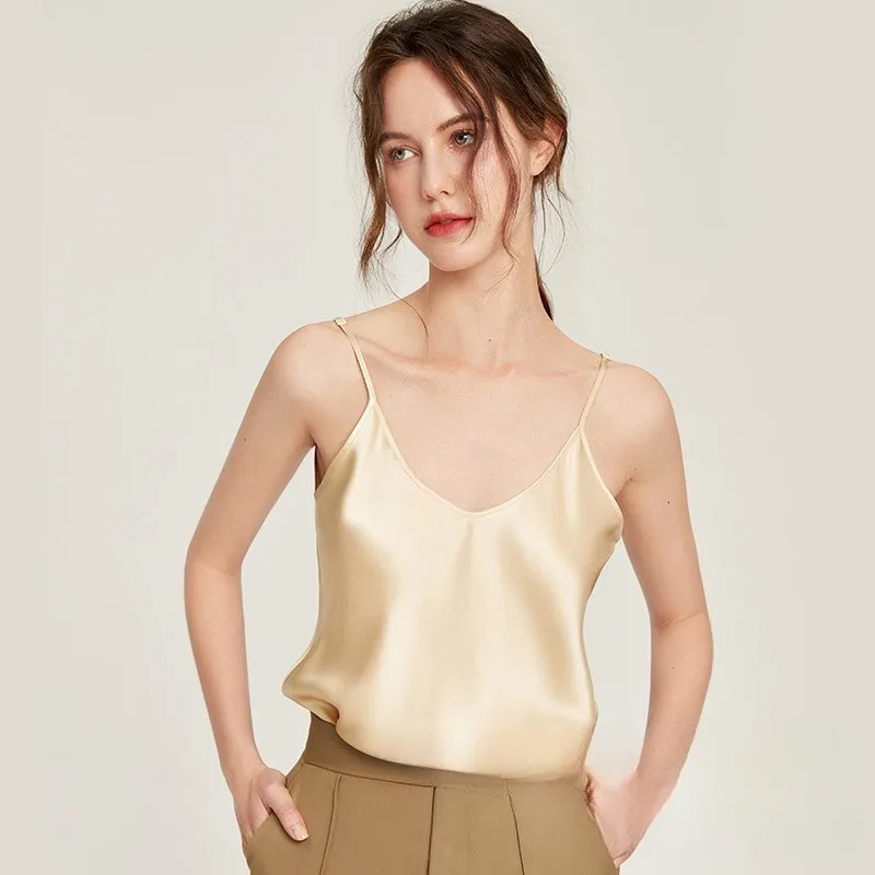 Улучшенная минималистичная шелковая майка с эффектом мерцания, 100% роскошный шелк тутового шелкопряда 19 момме, для ношения как внутренний или внешний слой, для дома, мягкая, уютная, дышащая.
Улучшенная минималистичная шелковая майка с эффектом мерцания, 100% роскошный шелк тутового шелкопряда 19 момме, для ношения как внутренний или внешний слой, для дома, мягкая, уютная, дышащая.