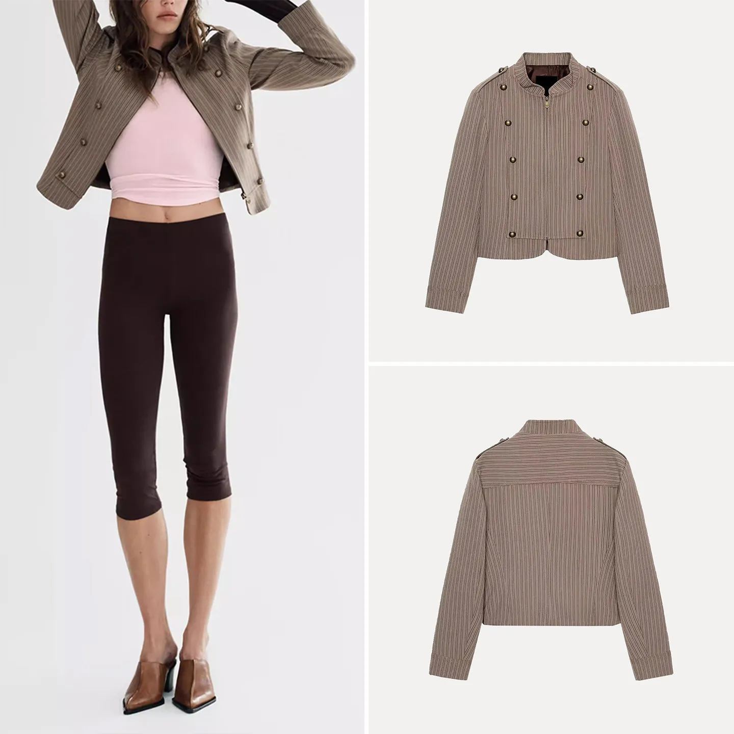 Slim Fit Striped Long Sve Faionable Women's Suit Jaet 2026 Spring Commute Sle Double Breasted Regular Length
Slim Fit Striped Long Sve Faionable Women's Suit Jaet 2026 Spring Commute Sle Double Breasted Regular Length