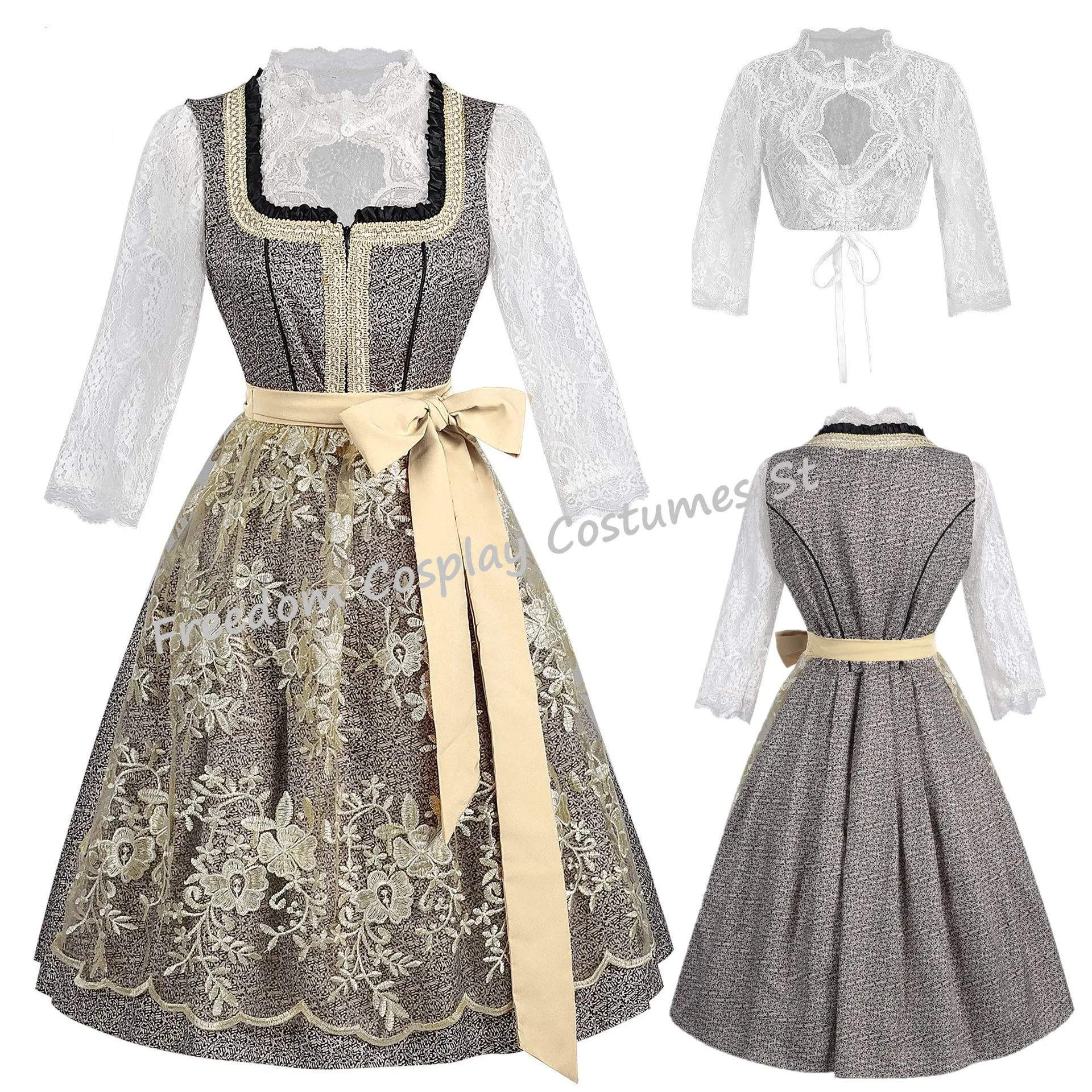 Women's Large size German Oktoberfest Dirndl Dress Carnival Traditional Bavarian Dress Party Outfit Cosplay Costumes Beer Girls
Women's Large size German Oktoberfest Dirndl Dress Carnival Traditional Bavarian Dress Party Outfit Cosplay Costumes Beer Girls