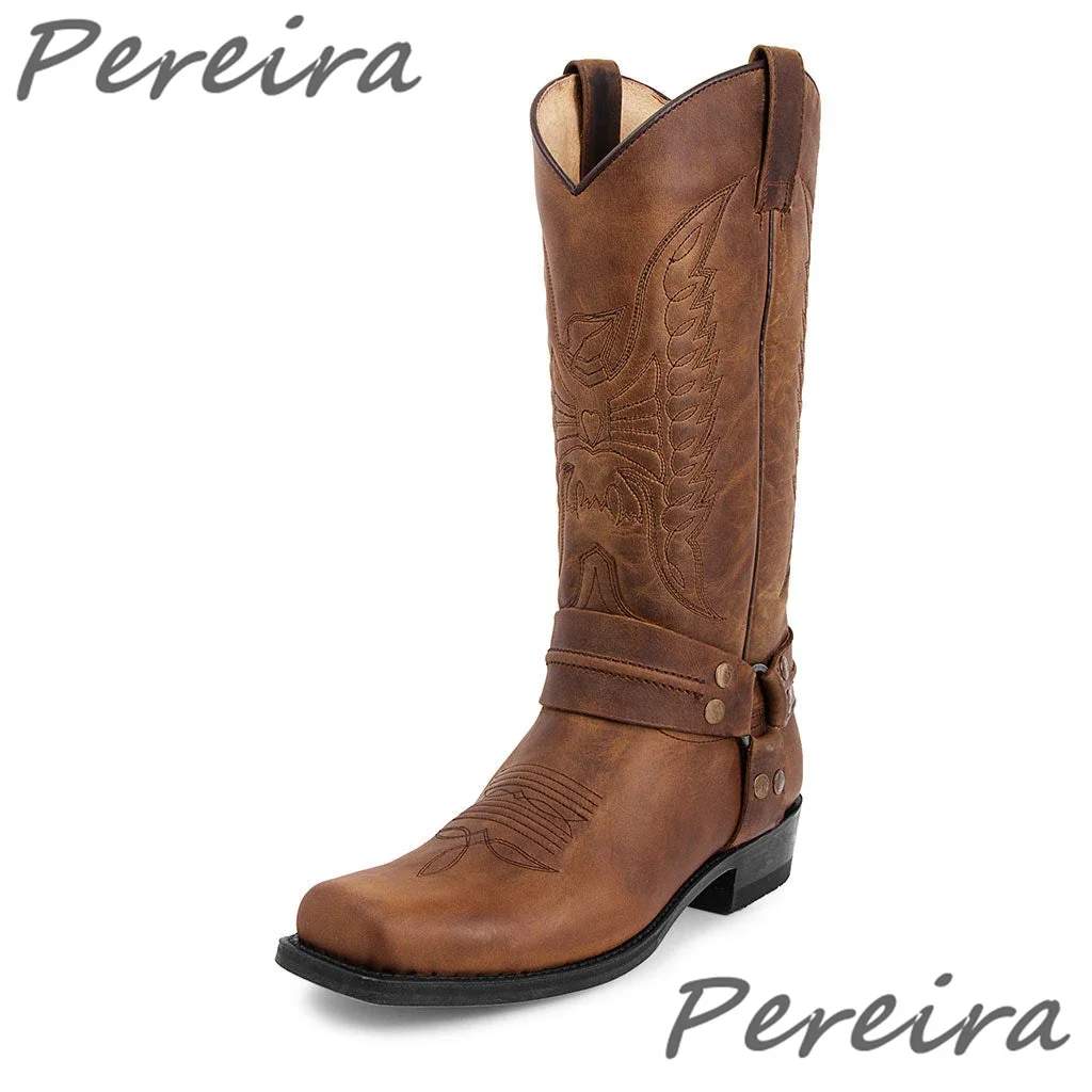 Коричневые, черные высокие сапоги с квадратным носком, модные сапоги до колена без шнуровки, ковбойские сапоги в стиле вестерн, уличная деловая мужская обувь на среднем каблуке
Коричневые, черные высокие сапоги с квадратным носком, модные сапоги до колена без шнуровки, ковбойские сапоги в стиле вестерн, уличная деловая мужская обувь на среднем каблуке