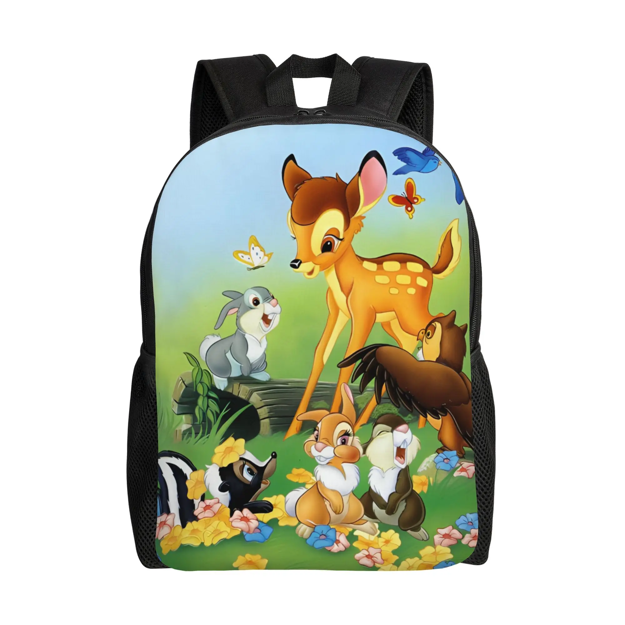 Рюкзак с изображением оленя Бэмби, мультяшный аниме-рюкзак, повседневные рюкзаки для мальчиков, большие дорожные сумки для старшей школы, красочный рюкзак
Рюкзак с изображением оленя Бэмби, мультяшный аниме-рюкзак, повседневные рюкзаки для мальчиков, большие дорожные сумки для старшей школы, красочный рюкзак