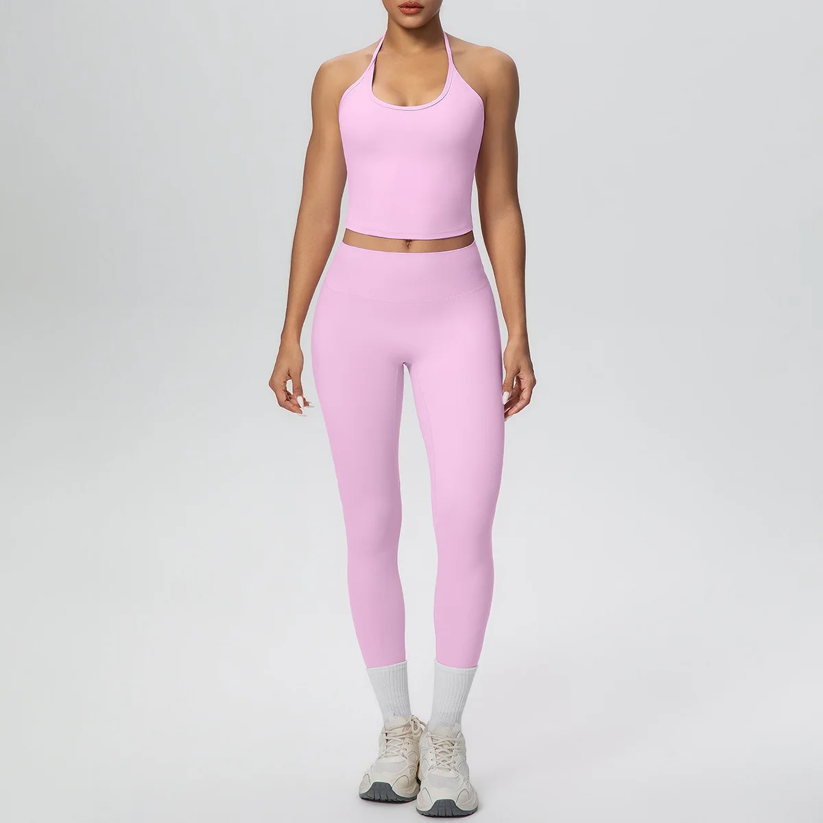 Women's High Waist Hip Lift Tight Fitness Set Strappy Tank Top Yoga 2pc Set Sports Casual Running Workout Clothes Gym Sportswear
Women's High Waist Hip Lift Tight Fitness Set Strappy Tank Top Yoga 2pc Set Sports Casual Running Workout Clothes Gym Sportswear