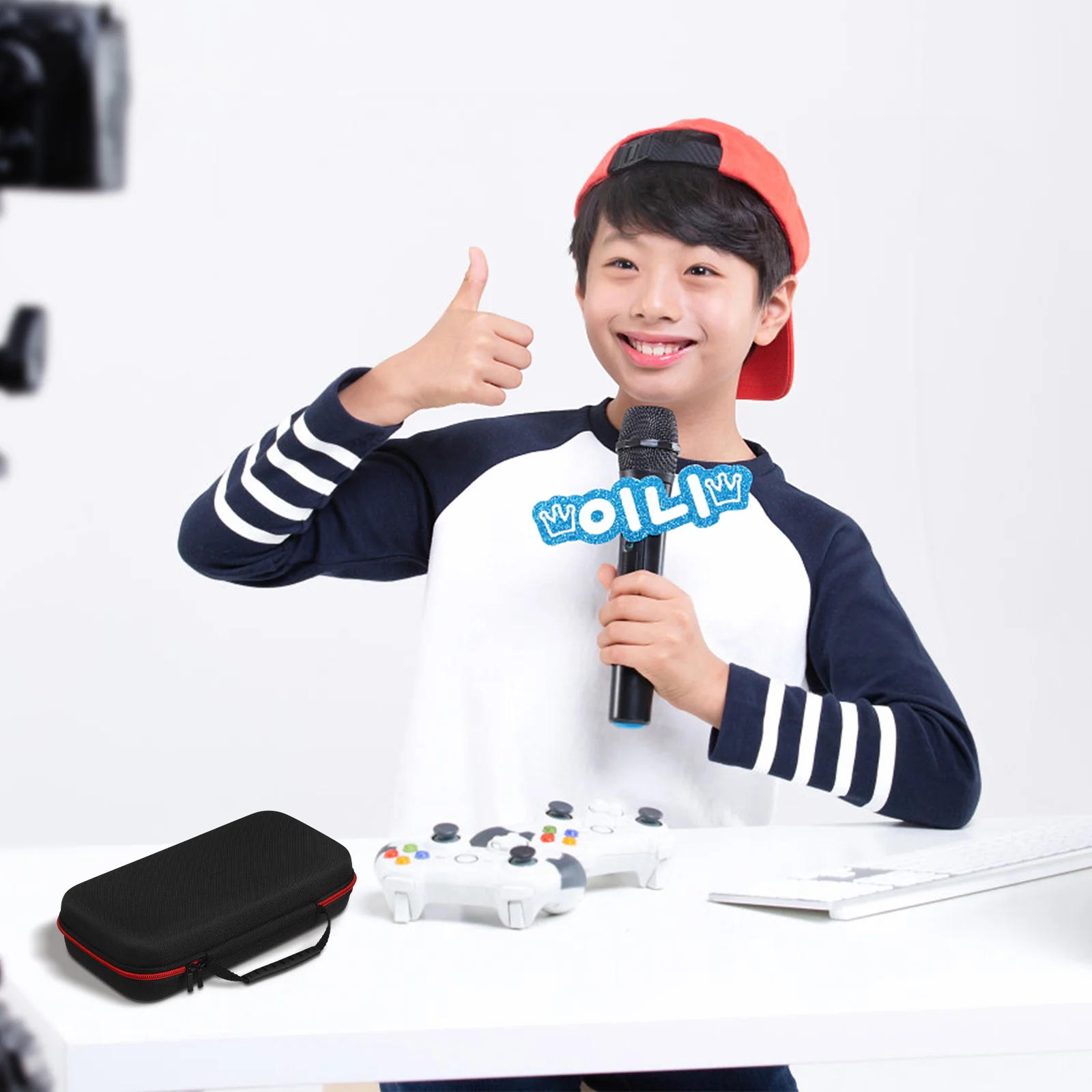 1pcs Microphone Bag Dual Mic Case Lightweight Storage Holder For Cordless Handheld Mics Zipper Compartment Travel Protective
1pcs Microphone Bag Dual Mic Case Lightweight Storage Holder For Cordless Handheld Mics Zipper Compartment Travel Protective