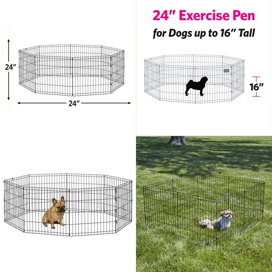 by MidWest Homes for Pets 24-Inch Exercise Pen, for Indoor and Outdoor use, 16 Sq Feet of Play, Folding Dog Pen, Door Design fo
by MidWest Homes for Pets 24-Inch Exercise Pen, for Indoor and Outdoor use, 16 Sq Feet of Play, Folding Dog Pen, Door Design fo