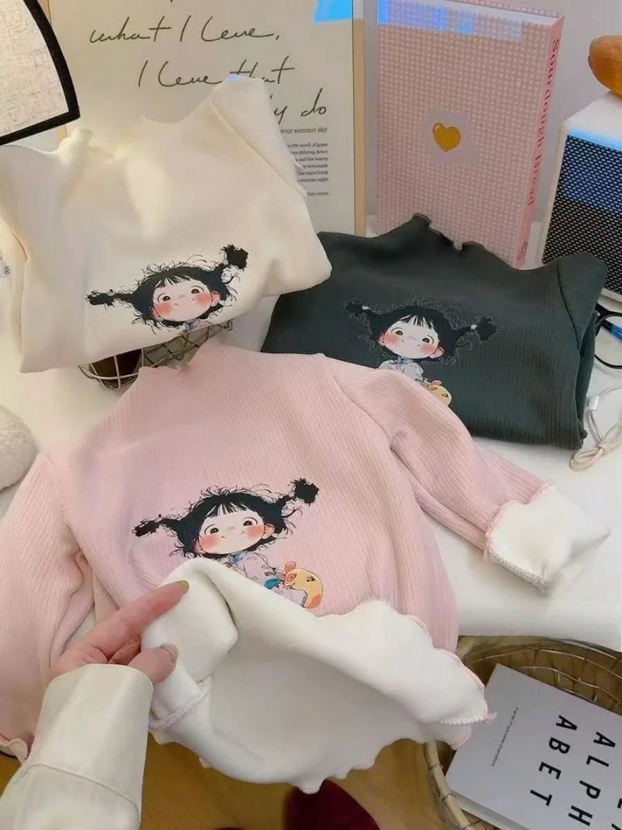 Теплый топ с высоким воротником для девочек, мягкий, приятный для кожи, осенне-зимний, новый, стильный, трендовый
Теплый топ с высоким воротником для девочек, мягкий, приятный для кожи, осенне-зимний, новый, стильный, трендовый