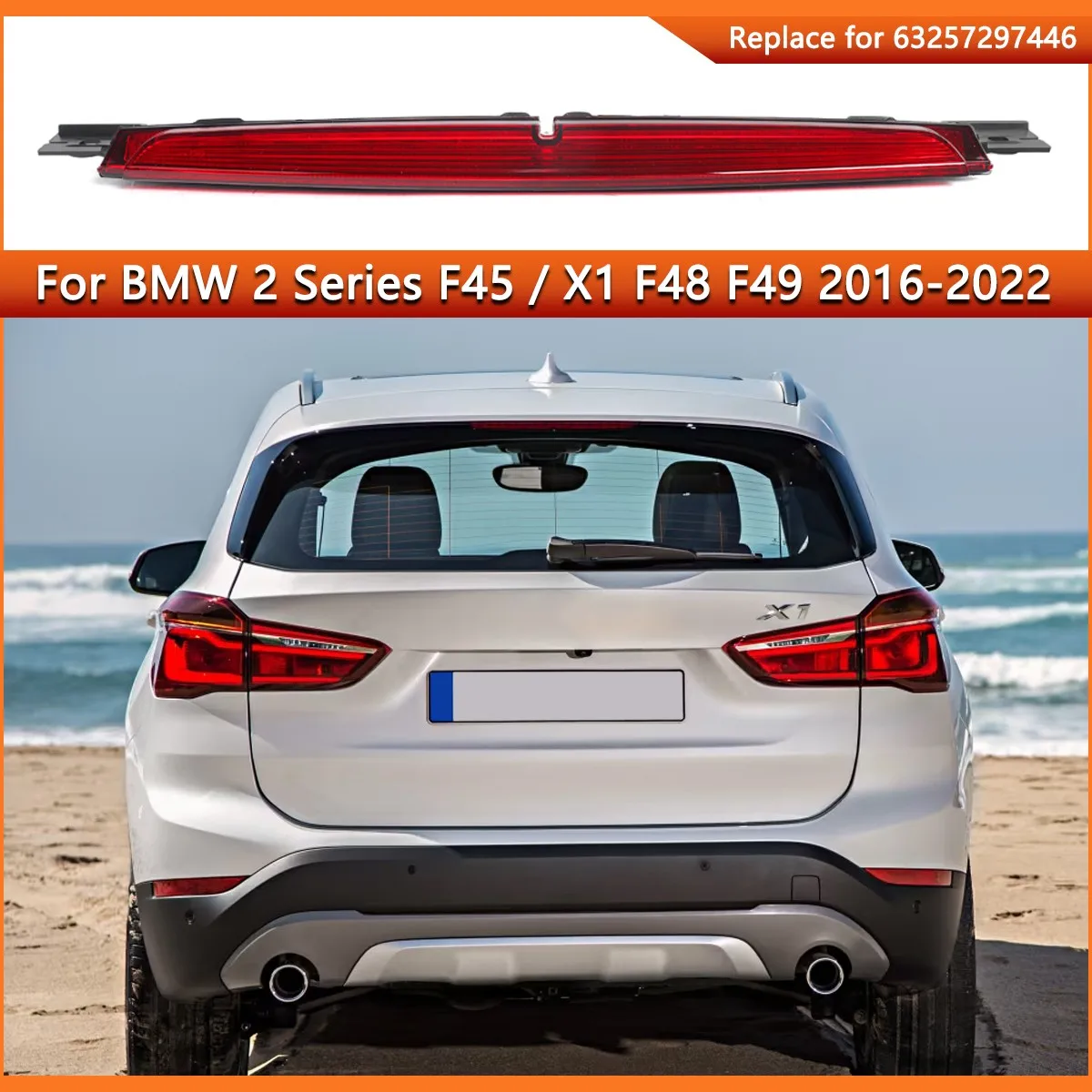 Third Brake Light Assembly For BMW 2 Series F45 2015-2021 X1 F48 F49 2016-2022 Additional Brake Lights Signal Lamp replace
Third Brake Light Assembly For BMW 2 Series F45 2015-2021 X1 F48 F49 2016-2022 Additional Brake Lights Signal Lamp replace