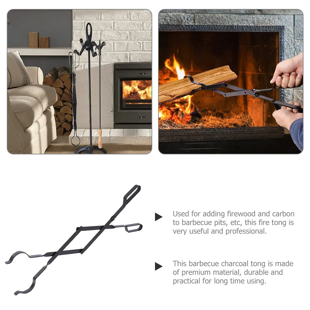 Fireplace Tong for Log Handling Robust Folding Firewood Grabber Heat Resistant for Indoor Outdoor Fireplace Cooking and Camping
Fireplace Tong for Log Handling Robust Folding Firewood Grabber Heat Resistant for Indoor Outdoor Fireplace Cooking and Camping