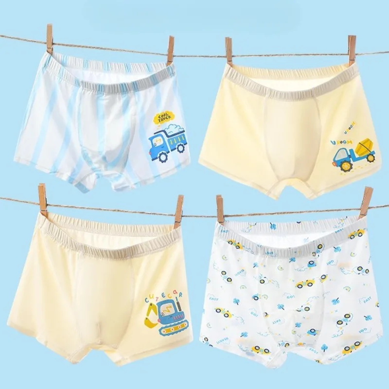 4PCS Kids Soft Comfort Antibacterial Underwears for Boys Thin Cool Breathable Underwears 3+y Young Children Cute Print Knickers
4PCS Kids Soft Comfort Antibacterial Underwears for Boys Thin Cool Breathable Underwears 3+y Young Children Cute Print Knickers
