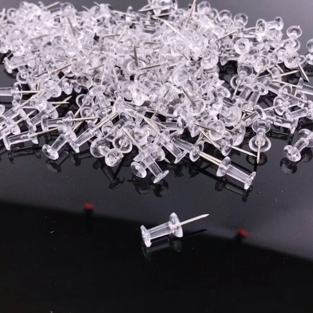 200pcs/pack Transparent Push Pins for School & Office Stationery Supplies Clear Pushpin
200pcs/pack Transparent Push Pins for School & Office Stationery Supplies Clear Pushpin