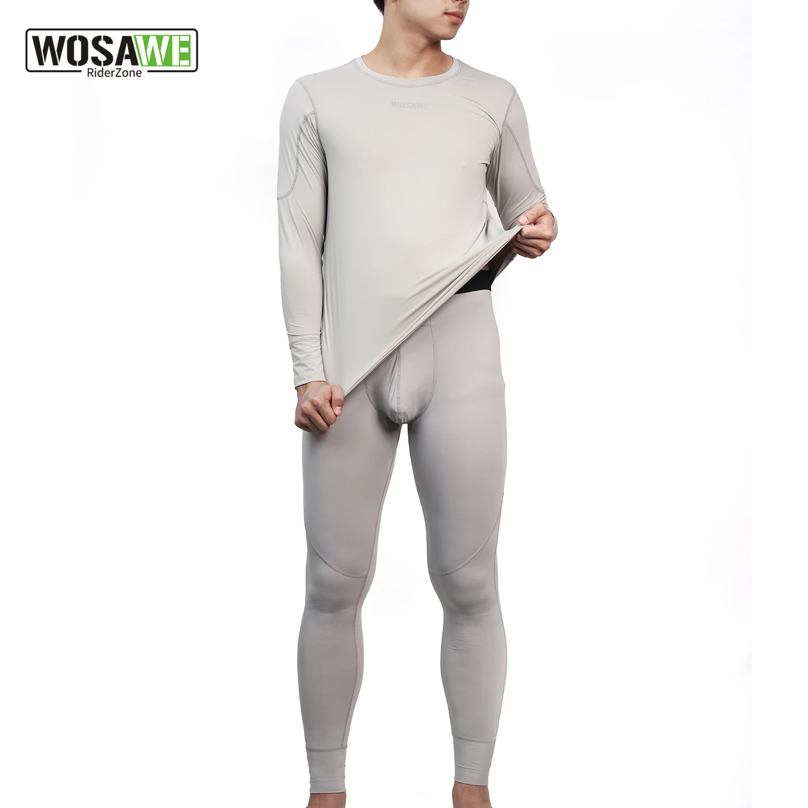 WOSAWE Men's Long Sleeve Thermal Top and Pants Set Non Fleece Lined Motorcycle Yoga Gym Quick Dry Moisture Wicking Base Layer
WOSAWE Men's Long Sleeve Thermal Top and Pants Set Non Fleece Lined Motorcycle Yoga Gym Quick Dry Moisture Wicking Base Layer