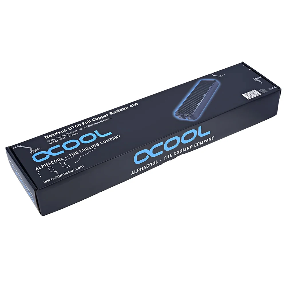 Alphacool NexXxoS UT60 Full Copper 480MM Thick Radiator G1/4' Computer Water Cooling Loop Heat Exchanger 520x124x60MM
Alphacool NexXxoS UT60 Full Copper 480MM Thick Radiator G1/4' Computer Water Cooling Loop Heat Exchanger 520x124x60MM