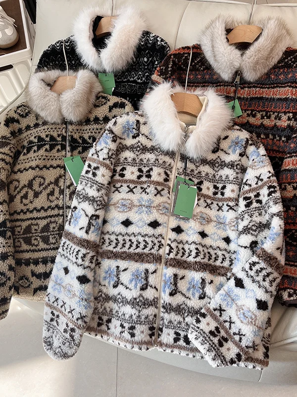 Утепленная флисовая куртка с отстегивающимся меховым воротником, двусторонняя, из искусственного флиса, женская, винтажная, свободного кроя, теплая
Утепленная флисовая куртка с отстегивающимся меховым воротником, двусторонняя, из искусственного флиса, женская, винтажная, свободного кроя, теплая