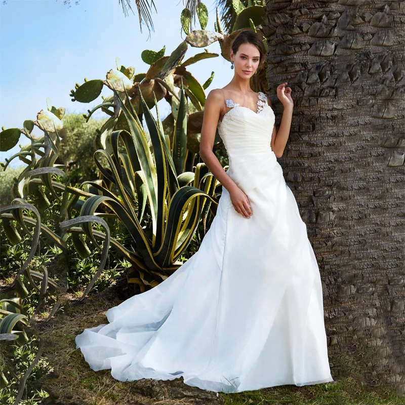 Fashion Wedding Dresses Scoop Neck Appliques Tulle Bridal Gowns Sheer Back Long Sheath Princess Wedding Party Dress Vintage 2021
Fashion Wedding Dresses Scoop Neck Appliques Tulle Bridal Gowns Sheer Back Long Sheath Princess Wedding Party Dress Vintage 2021