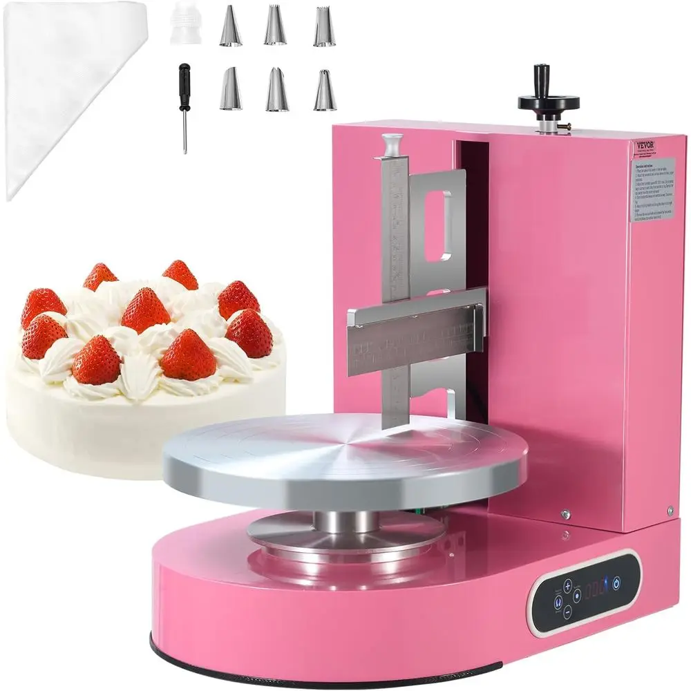 Cake Decorating hine, Cake Cream Spreading Coating Smearing hine, Low Noise Cake rosting hine, Turntable with Adjustable Scraper
Cake Decorating hine, Cake Cream Spreading Coating Smearing hine, Low Noise Cake rosting hine, Turntable with Adjustable Scraper
