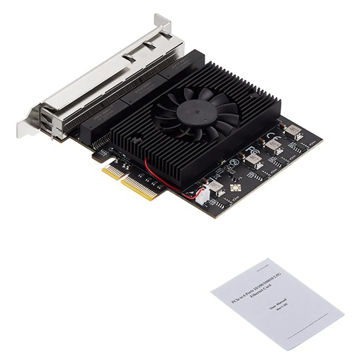E-Sports NAS High-Speed Vision Industrial Camera Capture Card RTL8125 Pcie to 6-Port 2.5G Server
E-Sports NAS High-Speed Vision Industrial Camera Capture Card RTL8125 Pcie to 6-Port 2.5G Server
