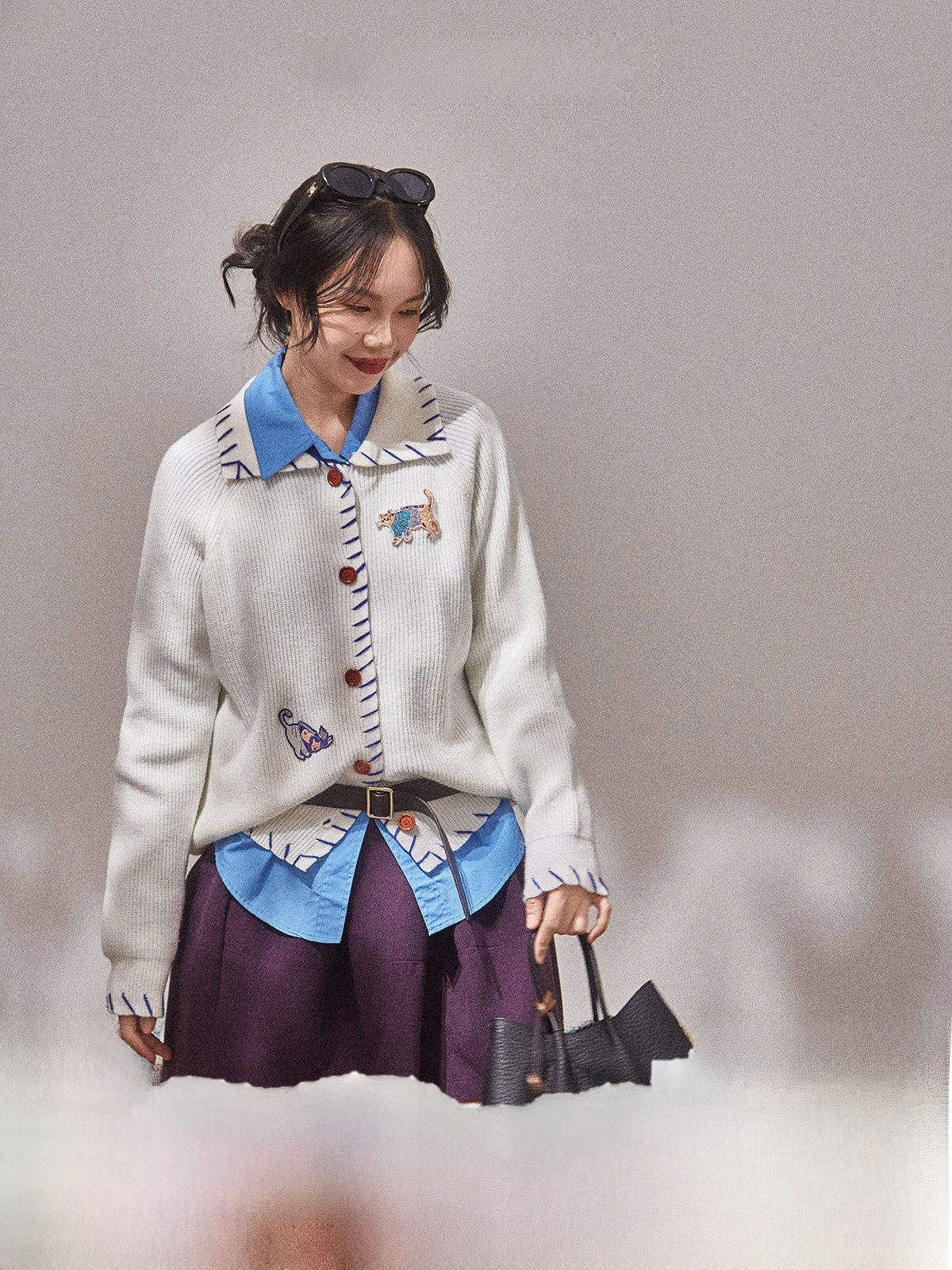 Loose Women's White Sweater Retro Design Commute Sle Long Sve round Ne Single Button Closure Warmth Autumn New Arrival
Loose Women's White Sweater Retro Design Commute Sle Long Sve round Ne Single Button Closure Warmth Autumn New Arrival