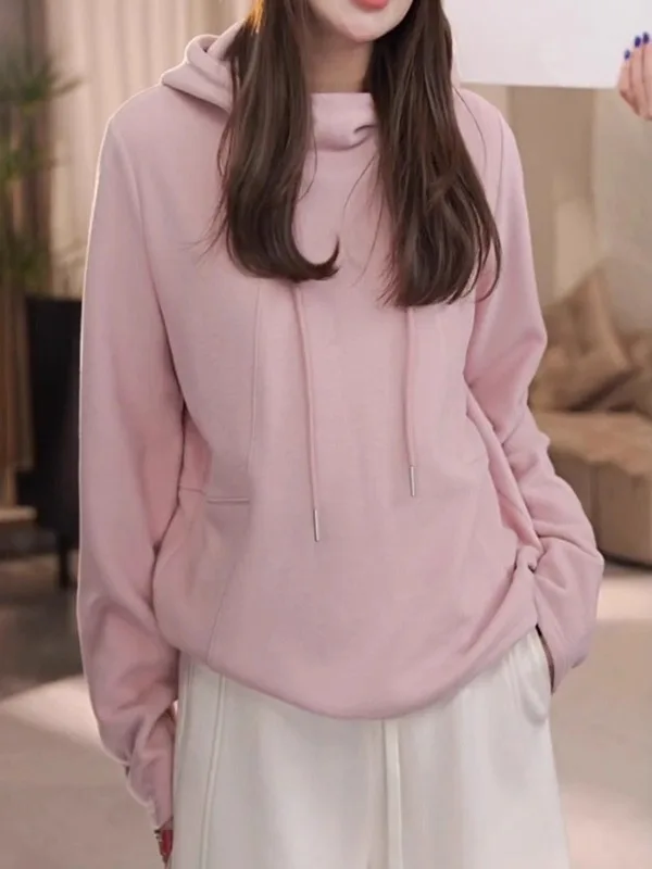 Свободная женская толстовка с длинными рукавами больших размеров, модный повседневный антивозрастной топ в корейском стиле, розовый цвет, дизайн с цветовыми блоками, удобная посадка
Свободная женская толстовка с длинными рукавами больших размеров, модный повседневный антивозрастной топ в корейском стиле, розовый цвет, дизайн с цветовыми блоками, удобная посадка