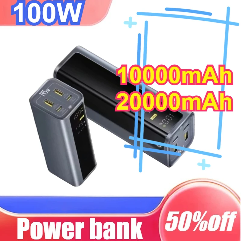 10000mAh 20000mAh Digital Display Portable Power Bank Dual USB A USB C PD 100W Fast Charging for Laptop for Phone for Steam
10000mAh 20000mAh Digital Display Portable Power Bank Dual USB A USB C PD 100W Fast Charging for Laptop for Phone for Steam