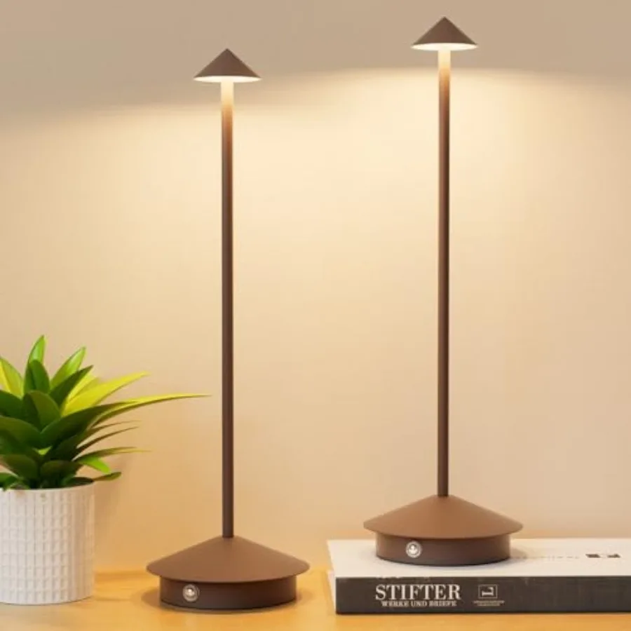 2-Pack 6000mAh Rechargeable Led Table Lamp Cordless, 3000K-6000K Stepless Dimming Touch Lamps with Memory Function, IP54 Waterp
2-Pack 6000mAh Rechargeable Led Table Lamp Cordless, 3000K-6000K Stepless Dimming Touch Lamps with Memory Function, IP54 Waterp