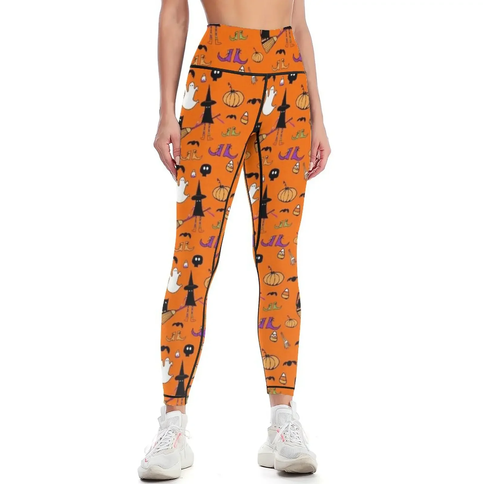 Cute Halloween Witch and Friends Orange Leggings Clothing fitness sports woman gym Women's sportswear Womens Leggings
Cute Halloween Witch and Friends Orange Leggings Clothing fitness sports woman gym Women's sportswear Womens Leggings
