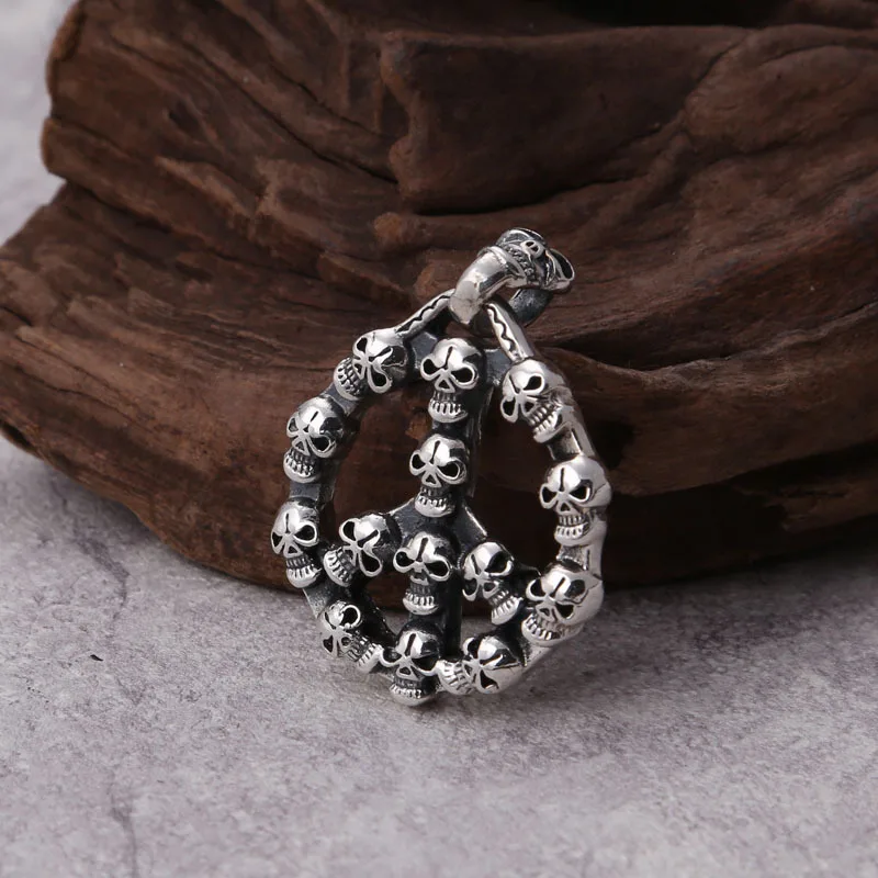 S925 sterling silver jewelry thai silver men's fashion creative stylish punk skull pendant pendant
S925 sterling silver jewelry thai silver men's fashion creative stylish punk skull pendant pendant