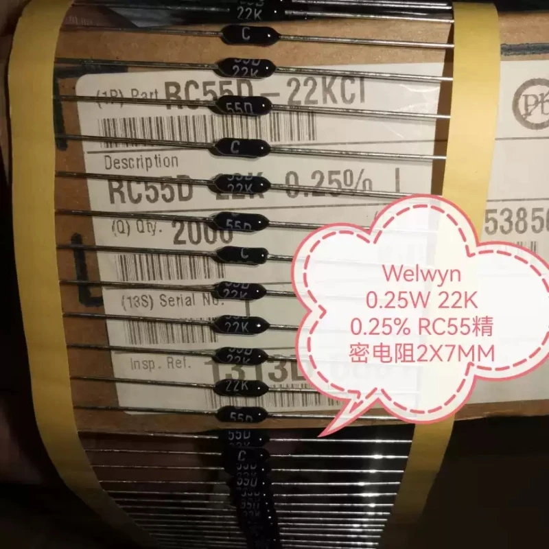 22K 0.25% RC55 0.25W British WELWYN Precision Resistance 2X7MM
22K 0.25% RC55 0.25W British WELWYN Precision Resistance 2X7MM