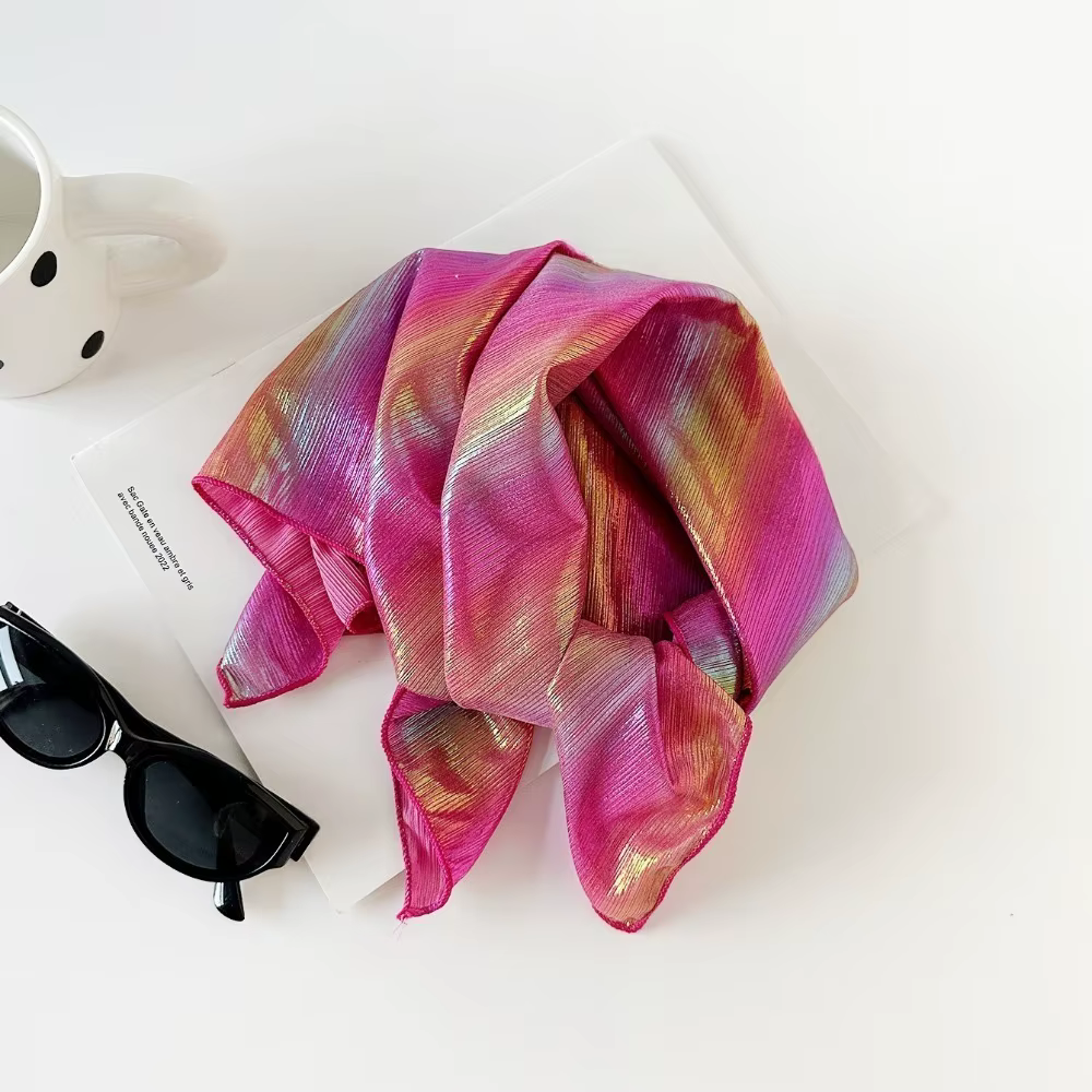 Fashion Y2K Liquid Silver Hair Scarf Soft Wrap Headband Laser Color Hair Band Hip Hop Slender Scarf Punk Bandana Girls
Fashion Y2K Liquid Silver Hair Scarf Soft Wrap Headband Laser Color Hair Band Hip Hop Slender Scarf Punk Bandana Girls