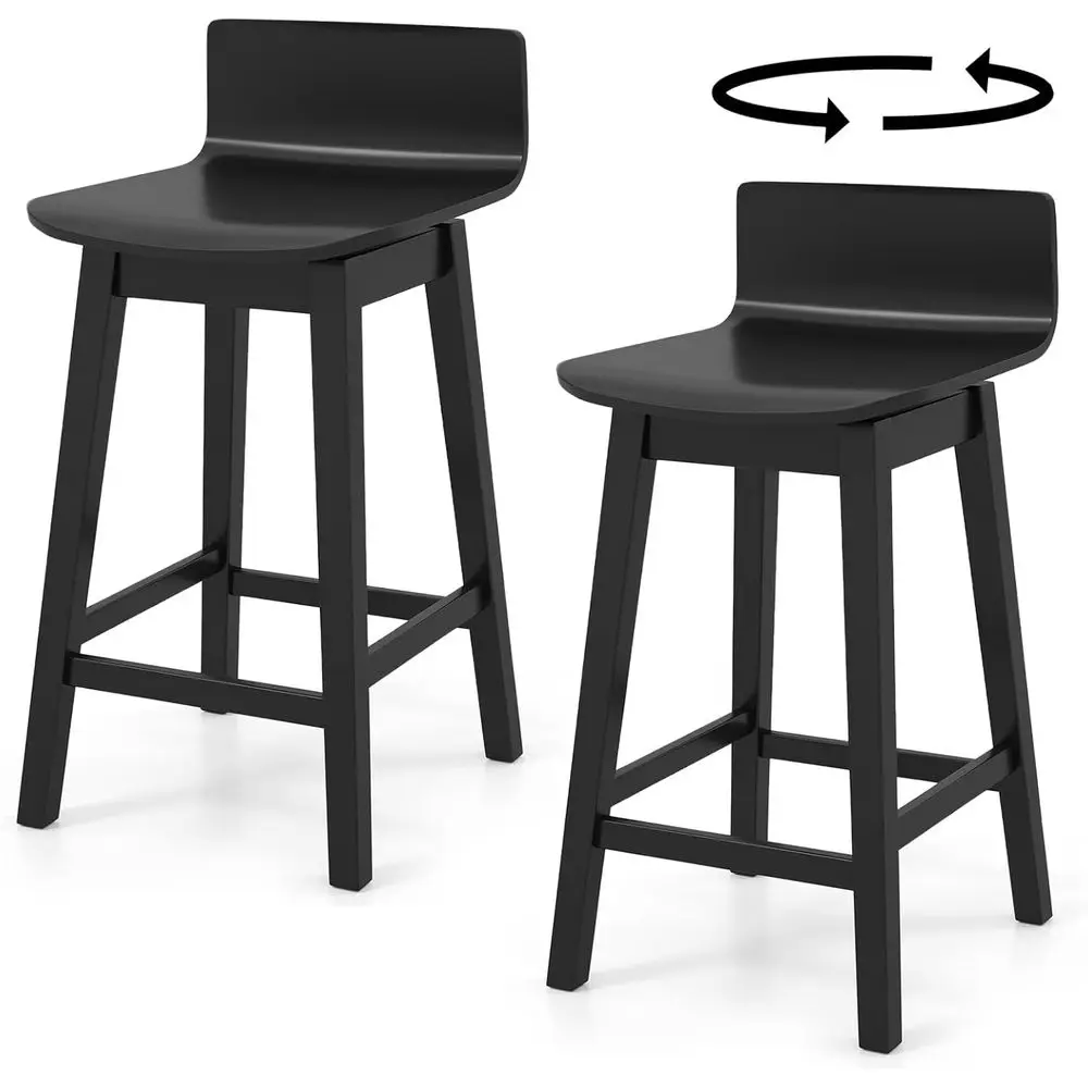 Swivel Solid Wood Bar Stools Set o 2, 24.5-inch Counter Height Chairs with Low Back, ootrest, armhouse Wooden Armlbarstools or K
Swivel Solid Wood Bar Stools Set o 2, 24.5-inch Counter Height Chairs with Low Back, ootrest, armhouse Wooden Armlbarstools or K