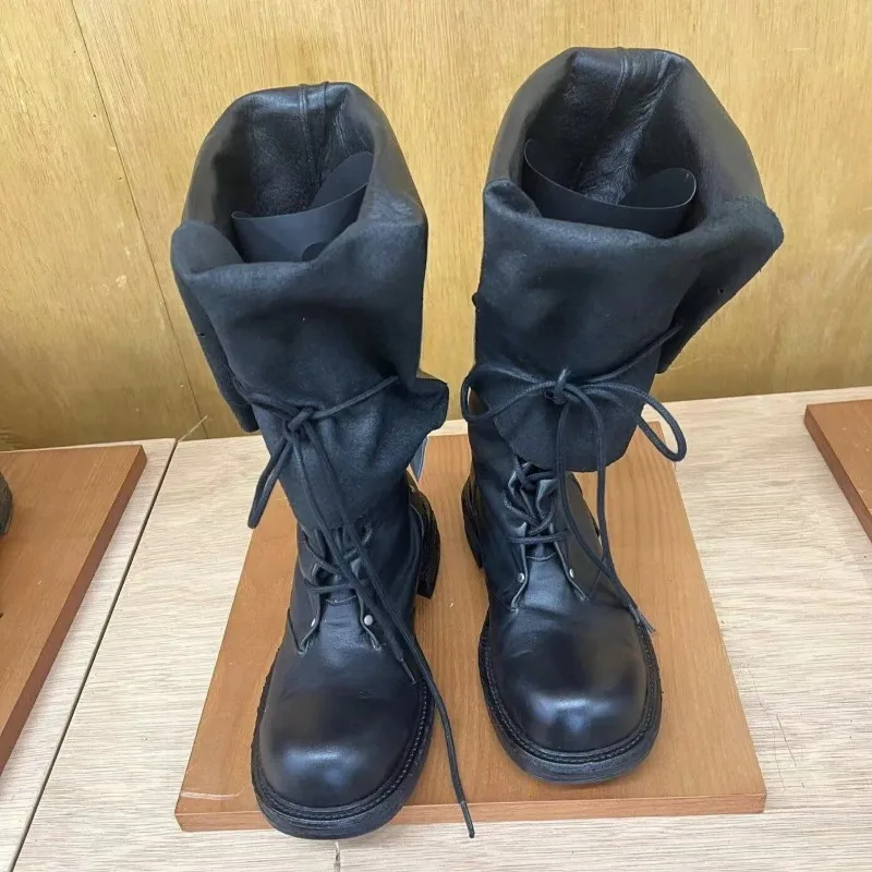 Retro Women Shoes Luxury Genuine Leather Western Cowboy Boots for Woman Fashion Platform Knight Boots Designer Shoes Botas Mujer
Retro Women Shoes Luxury Genuine Leather Western Cowboy Boots for Woman Fashion Platform Knight Boots Designer Shoes Botas Mujer