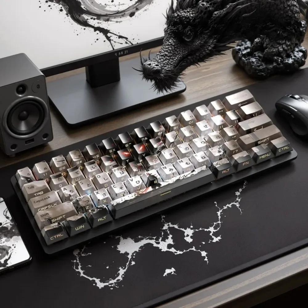 Chinese Dragon Keycaps Gaming Keyboard Accessories Cherry Profile PBT Thermal Sublimation 129 Keys Side Printed Shine Through
Chinese Dragon Keycaps Gaming Keyboard Accessories Cherry Profile PBT Thermal Sublimation 129 Keys Side Printed Shine Through