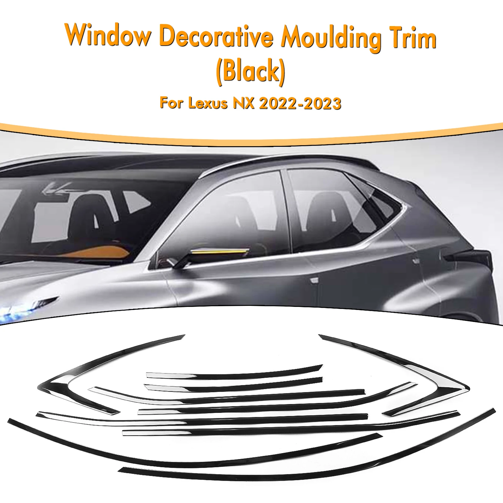 For Lexus NX NX250 NX350 NX350h 2022-2024 Car Exterior Window Trim Strip Titanium Black Door Waterproof Seal Moulding Decorative
For Lexus NX NX250 NX350 NX350h 2022-2024 Car Exterior Window Trim Strip Titanium Black Door Waterproof Seal Moulding Decorative