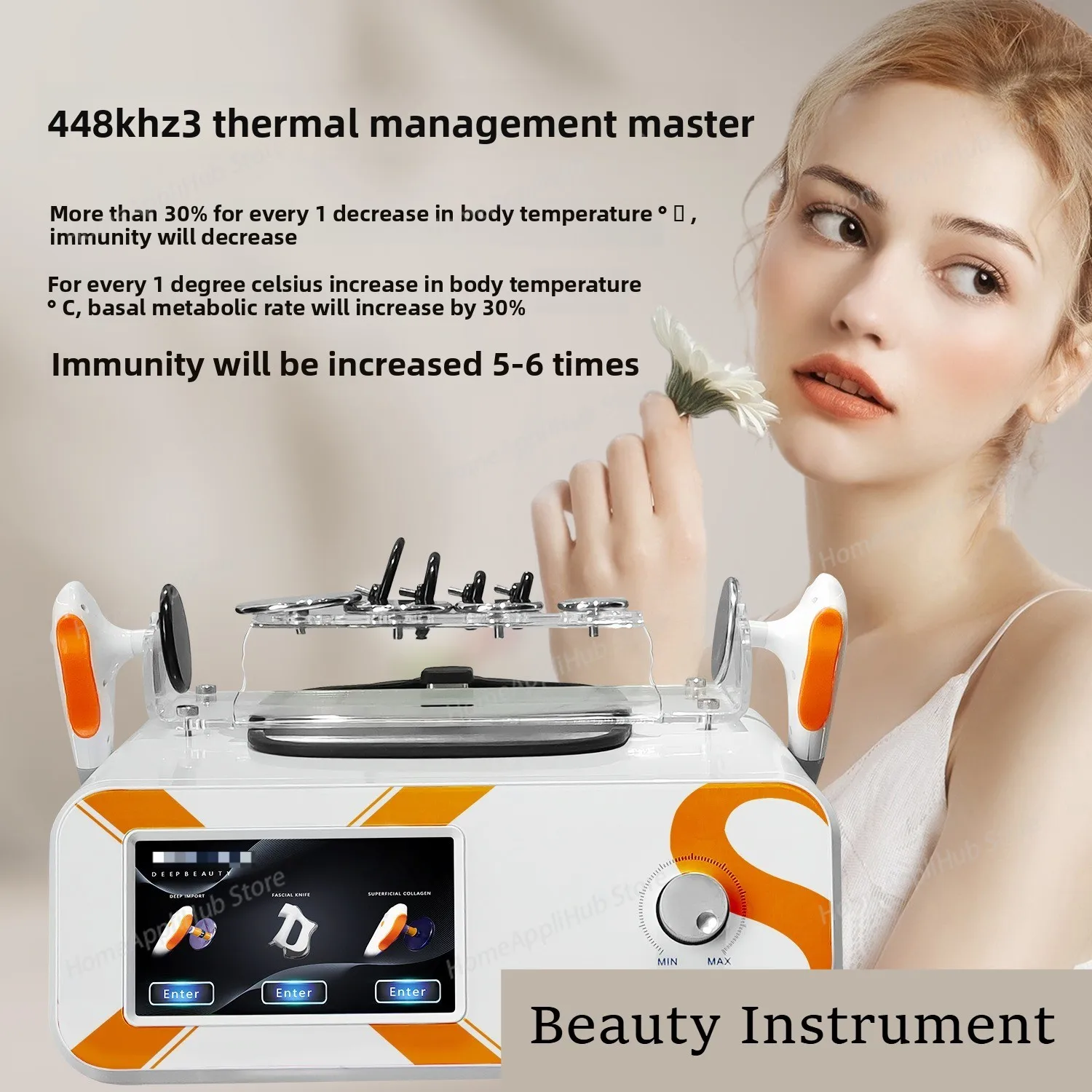 Portable 448KHZ Monopolar Radio Frequency Slimming Machine Vertical Radio Frequency Professional Beauty Parlor Instrument
Portable 448KHZ Monopolar Radio Frequency Slimming Machine Vertical Radio Frequency Professional Beauty Parlor Instrument