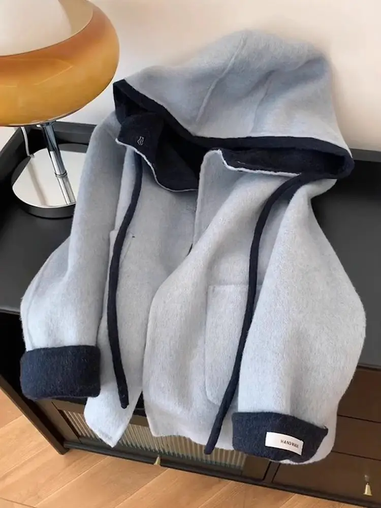 Повседневная корейская куртка с капюшоном, женская осенне-зимняя свободная утягивающая красивая верхняя одежда, маленький размер, женская премиум-класса
Повседневная корейская куртка с капюшоном, женская осенне-зимняя свободная утягивающая красивая верхняя одежда, маленький размер, женская премиум-класса